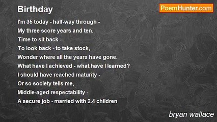 bryan wallace - Birthday
