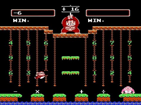 Donkey Kong Jr. Math online multiplayer - nes