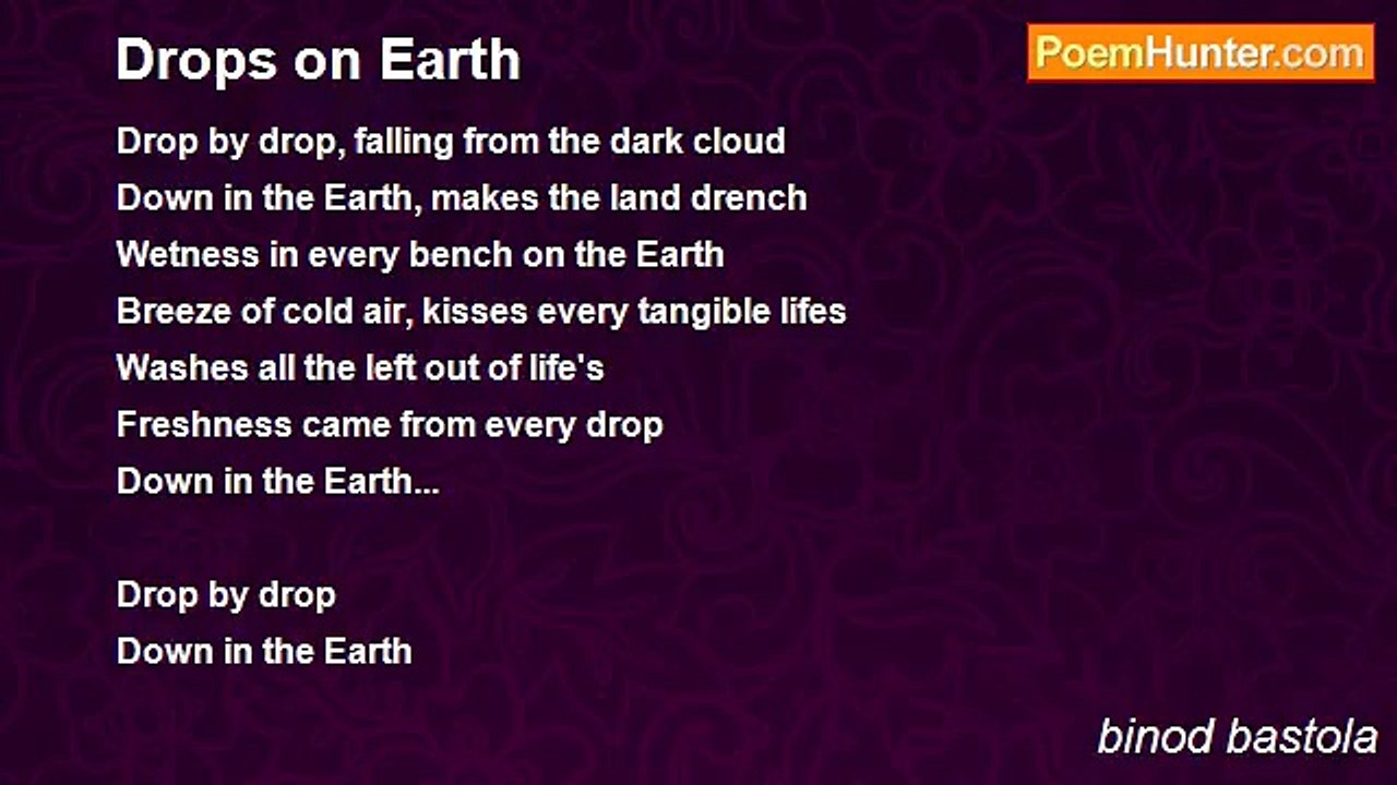 binod bastola - Drops on Earth