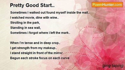 ging taping - Pretty Good Start..