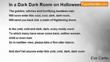 Eve Carter - In a Dark Dark Room on Halloween