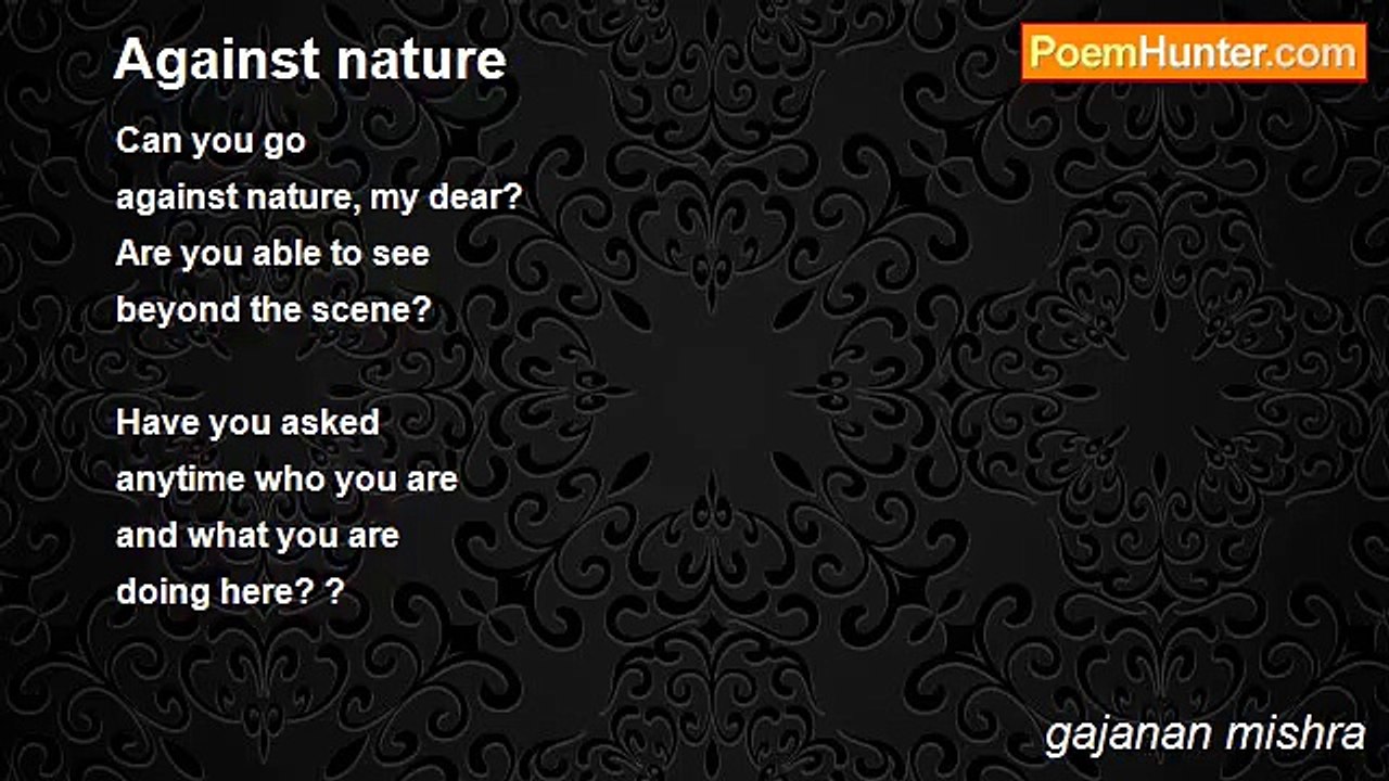 gajanan mishra - Against nature
