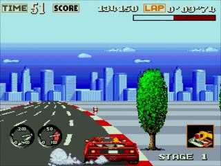 Turbo OutRun online multiplayer - megadrive