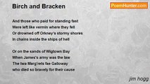 jim hogg - Birch and Bracken