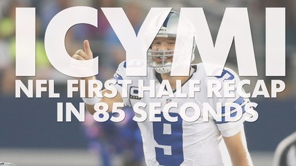 Relive the first half of the NFL season in 85 seconds