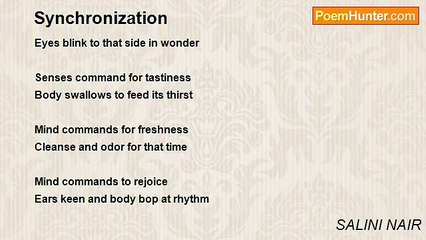 SALINI NAIR - Synchronization