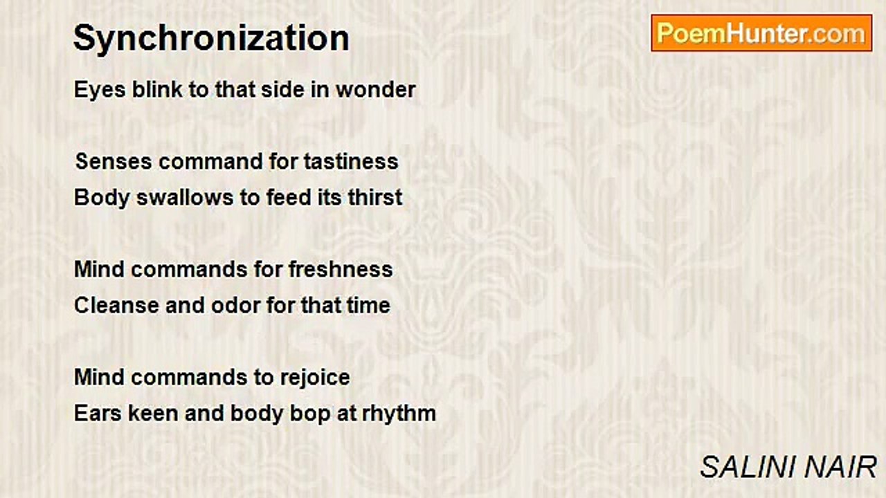 SALINI NAIR - Synchronization