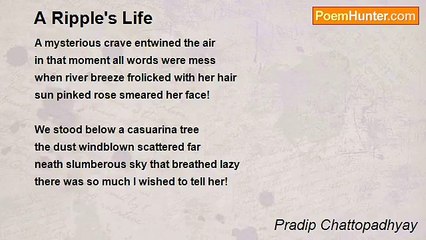 Pradip Chattopadhyay - A Ripple's Life