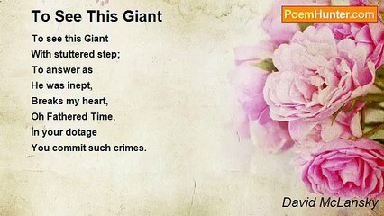David McLansky - To See This Giant