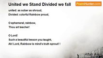 Aftab Alam - United we Stand Divided we fall