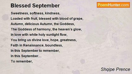 Shqipe Prence - Blessed September