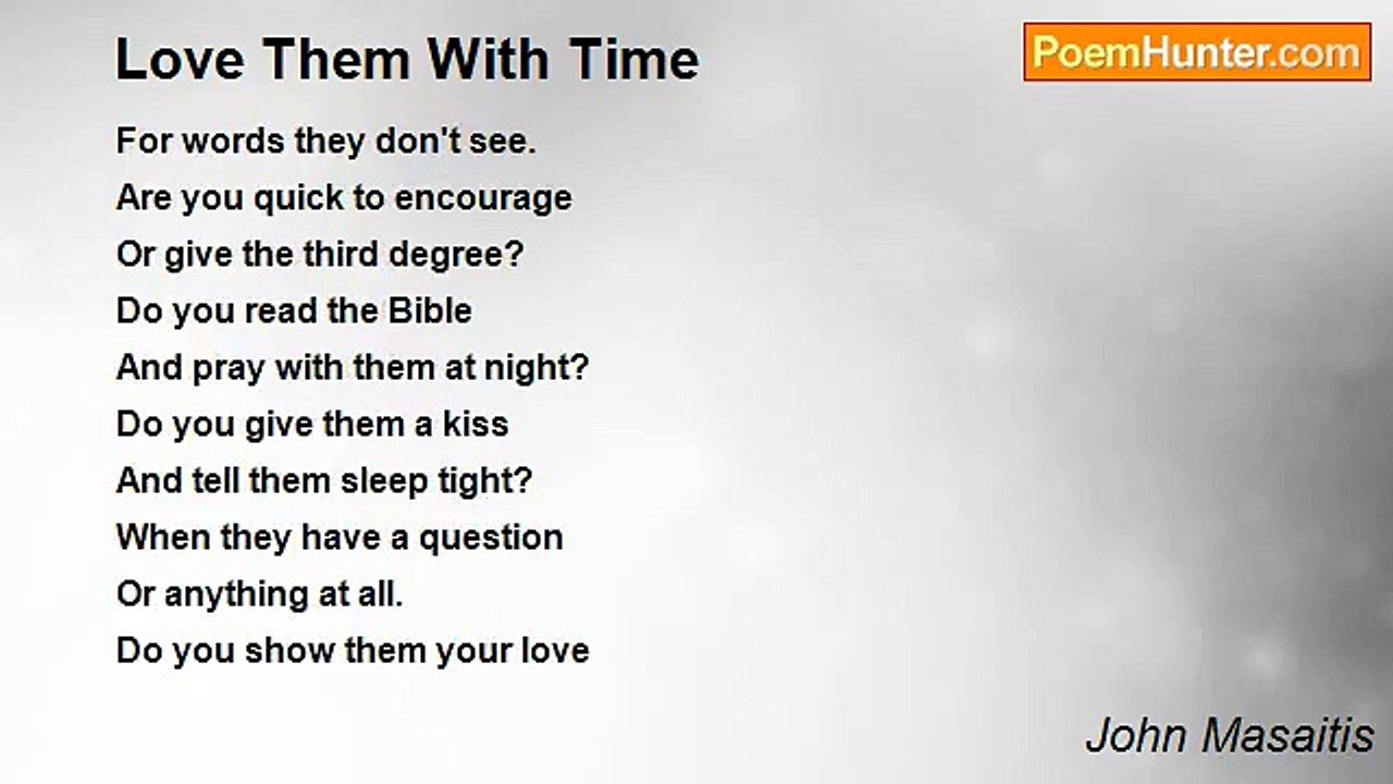John Masaitis - Love Them With Time