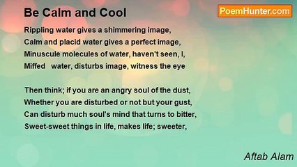 Aftab Alam - Be Calm and Cool