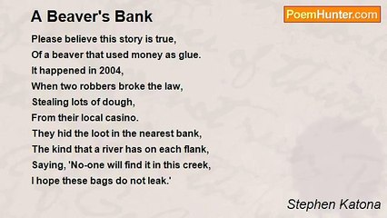 Stephen Katona - A Beaver's Bank