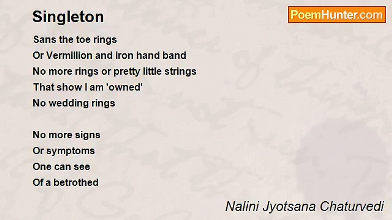 Nalini Jyotsana Chaturvedi - Singleton