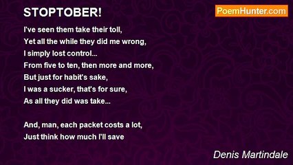 Denis Martindale - STOPTOBER!