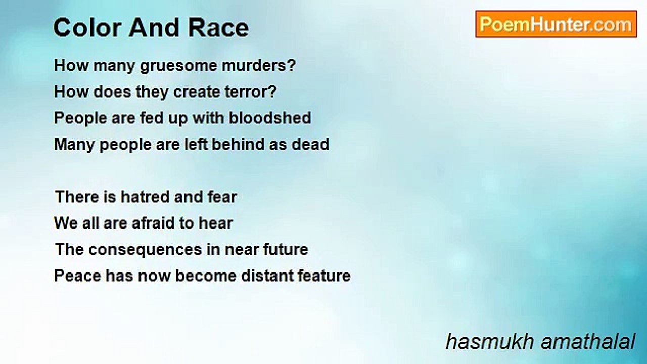 hasmukh amathalal - Color And Race