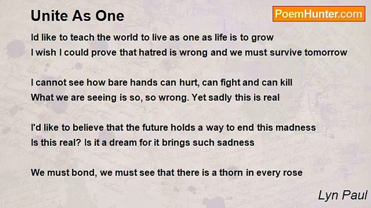 Lyn Paul - Unite As One