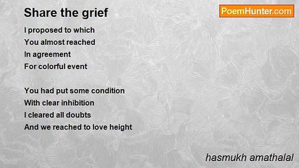 hasmukh amathalal - Share the grief