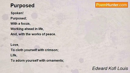 Edward Kofi Louis - Purposed