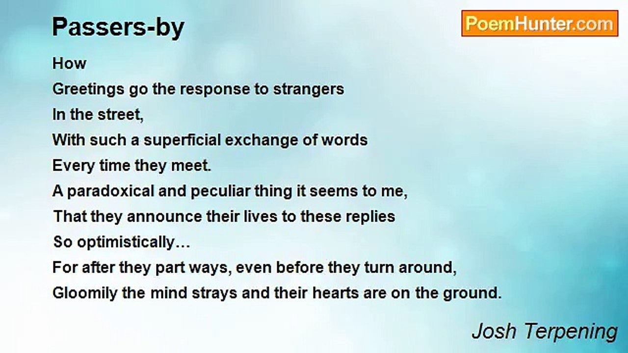 Josh Terpening - Passers-by