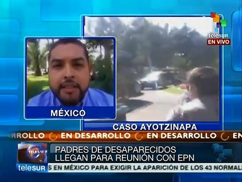 México: familiares de 43 normalistas desaparecidos se reúnen con EPN