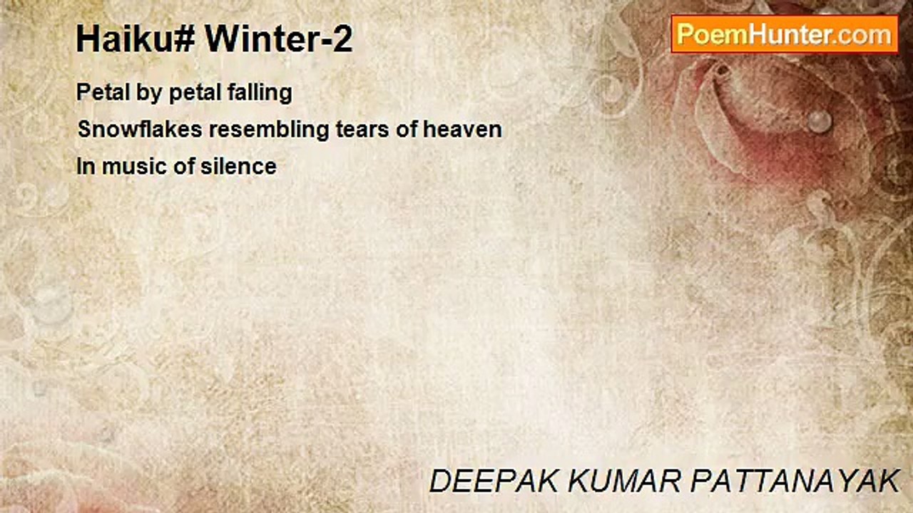 DEEPAK KUMAR PATTANAYAK - Haiku# Winter-2