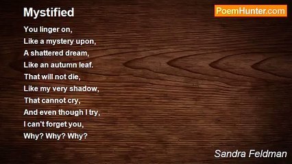 Sandra Feldman - Mystified