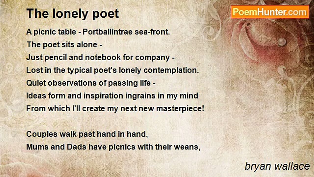 bryan wallace - The lonely poet