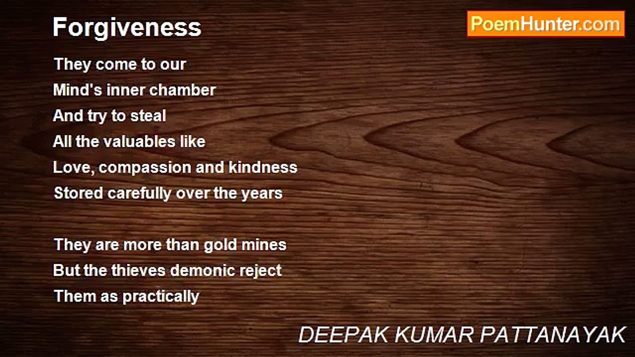 DEEPAK KUMAR PATTANAYAK - Forgiveness