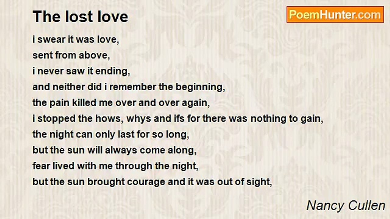 Nancy Cullen - The lost love