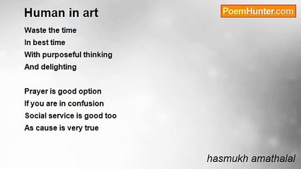 hasmukh amathalal - Human in art