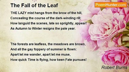Robert Burns - The Fall of the Leaf