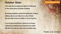 Poetic Lilly Emery - October Skies