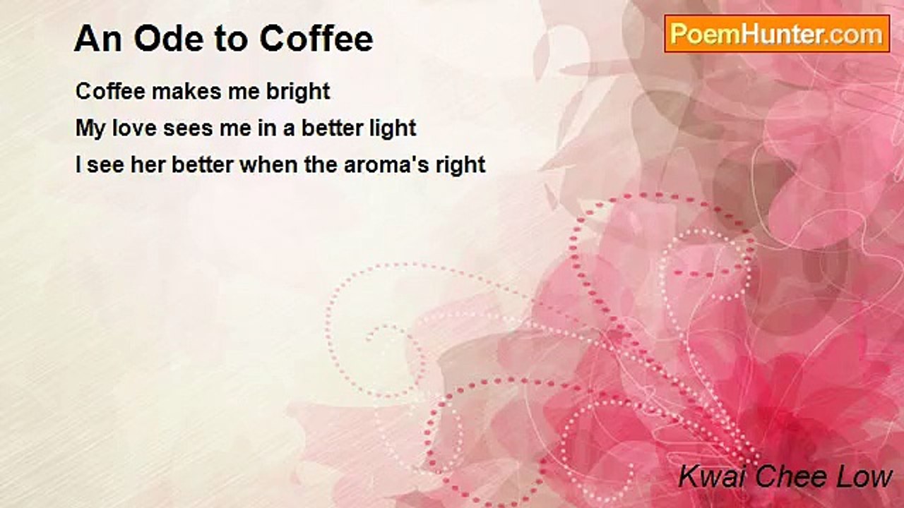 Kwai Chee Low - An Ode to Coffee