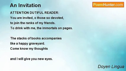 Doyen Lingua - An Invitation