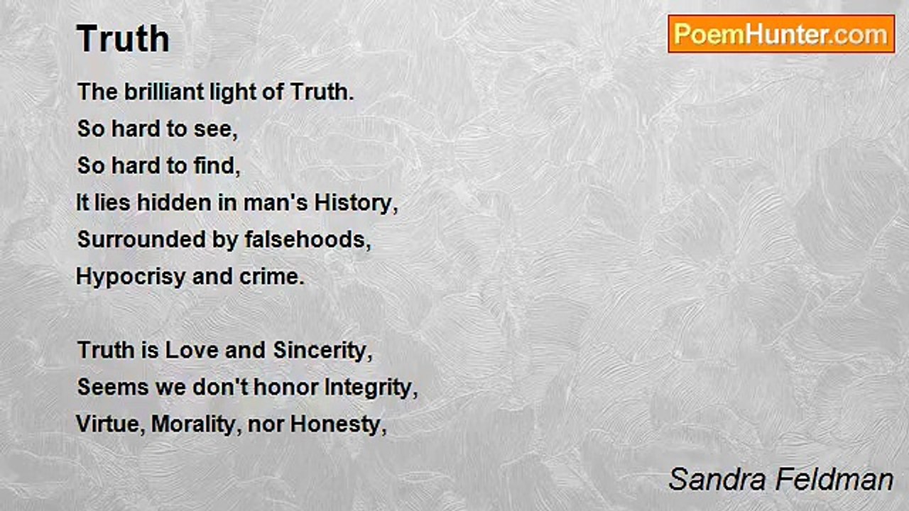 Sandra Feldman - Truth