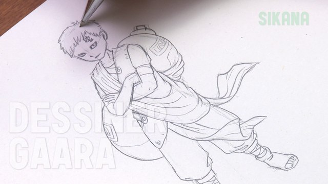 Manga : Dessiner Gaara de Naruto