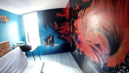 Graffiti Chambre Spécial Call of Duty Réalisé par Croug (Psyko Culture)