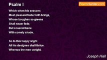 Joseph Hall - Psalm I