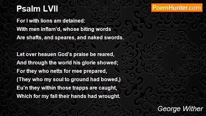 George Wither - Psalm LVII