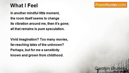 Carolyn Brunelle - What I Feel