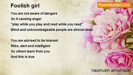 hasmukh amathalal - Foolish girl