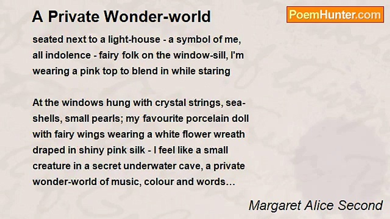 Margaret Alice Second - A Private Wonder-world