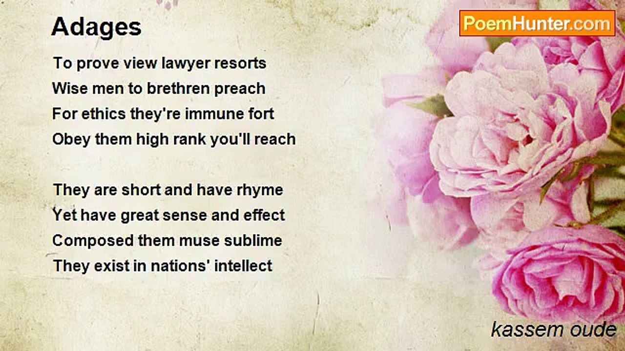 kassem oude - Adages