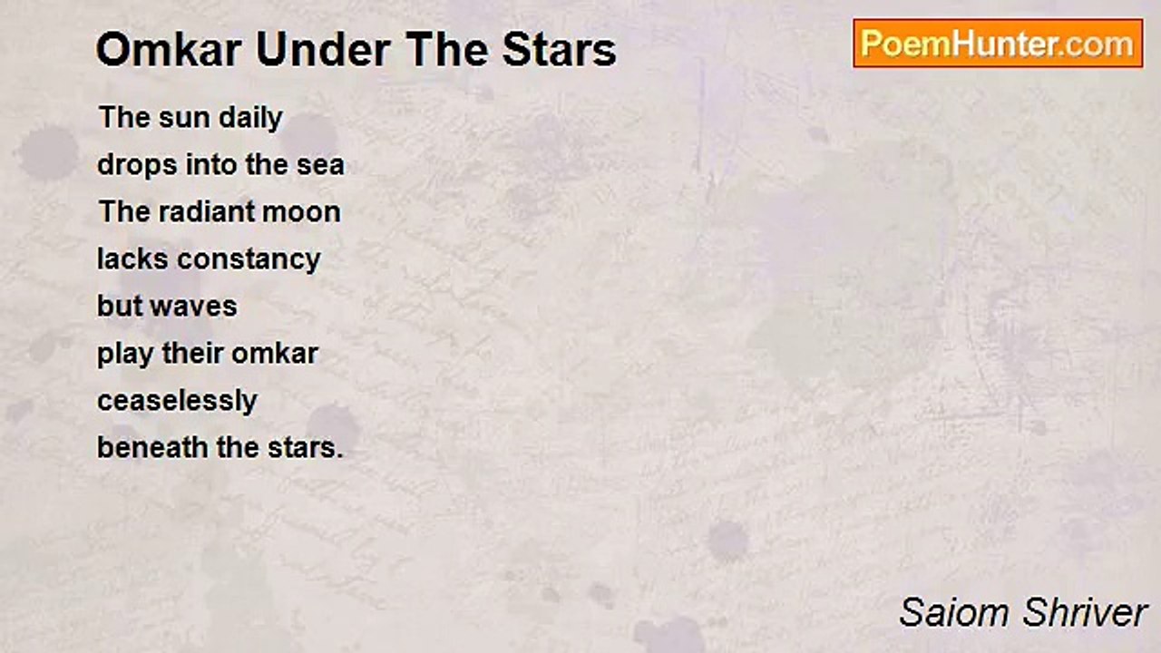 Saiom Shriver - Omkar Under The Stars