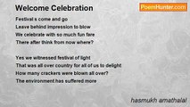 hasmukh amathalal - Welcome Celebration