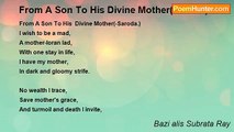 Bazi alis Subrata Ray - From A Son To His Divine Mother(Saroda)