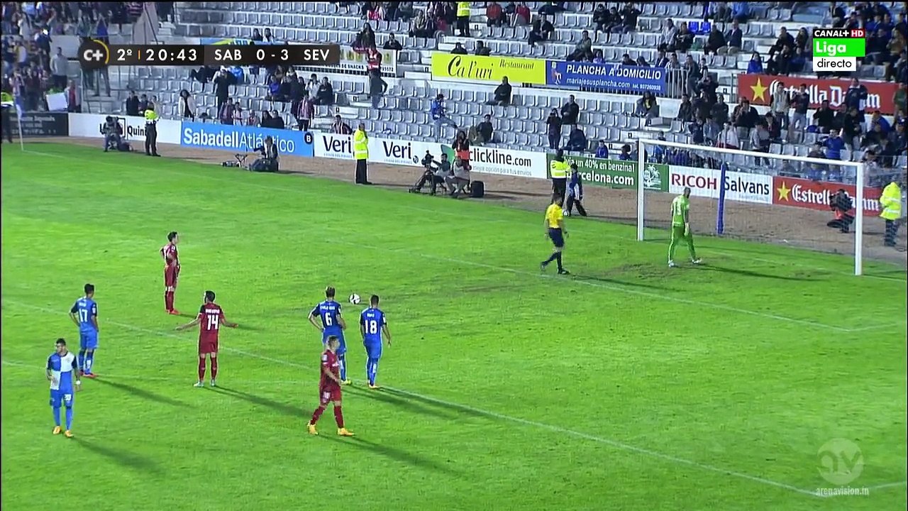 K.Gameiro goal (Sabadell 0-4 Sevilla) HD