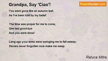 Raluca Mitra - Grandpa, Say 'Ciao'!